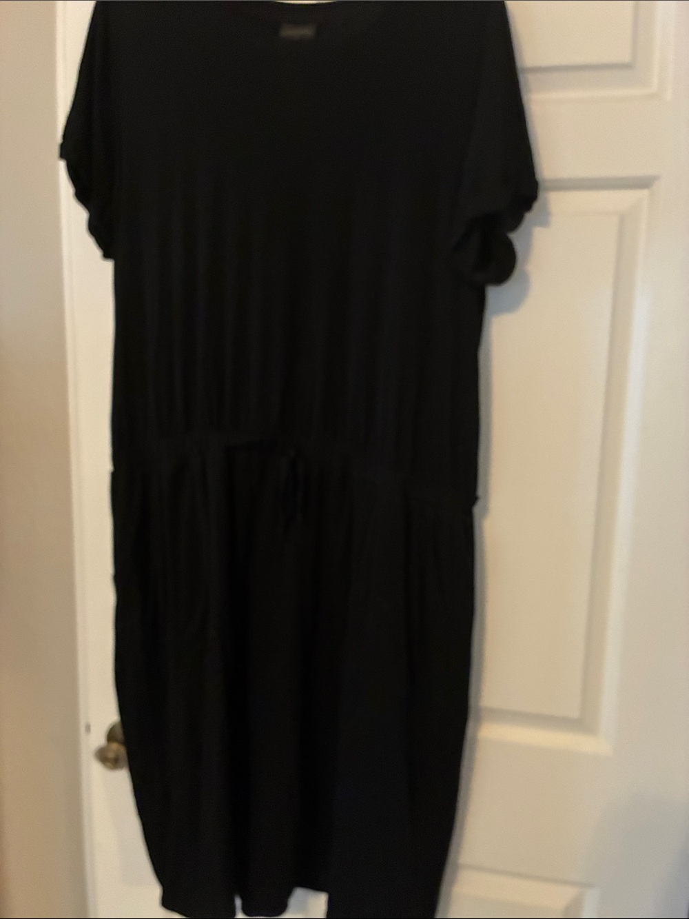 32 Degrees Black Short-Sleeve Midi Dress